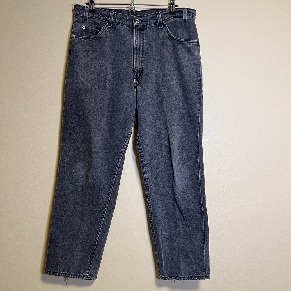 Vtg Levi's Men's Jeans Black Size 36x30 Made In USA Denim 90s READ